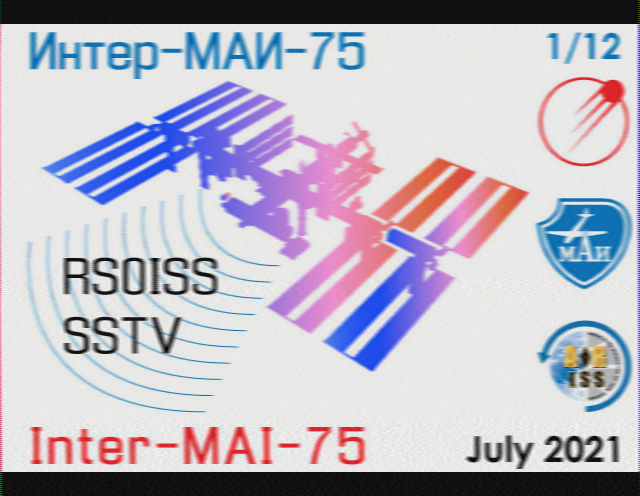 Image from recent ARISS SSTV event